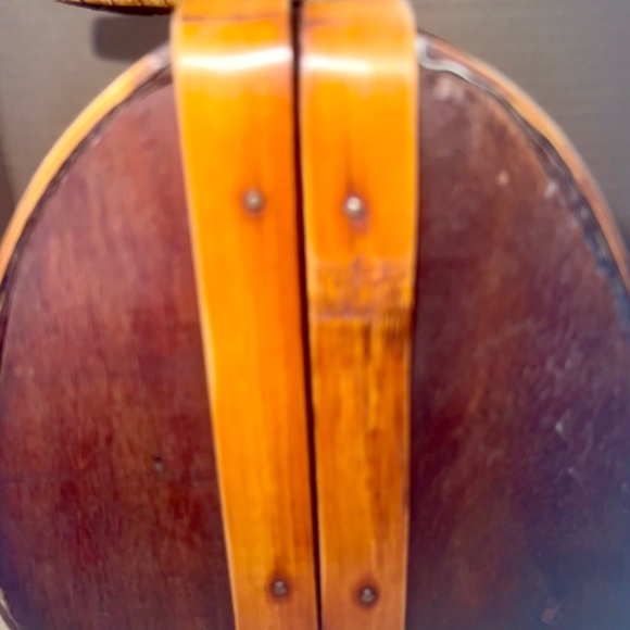 Vintage Wooden Small Purse with Metal Closure - Picture 4 of 15